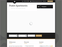 Tablet Screenshot of praterapartments.com